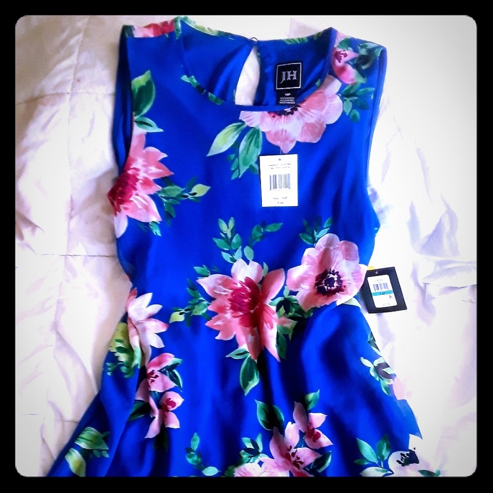 Blue petite sundress